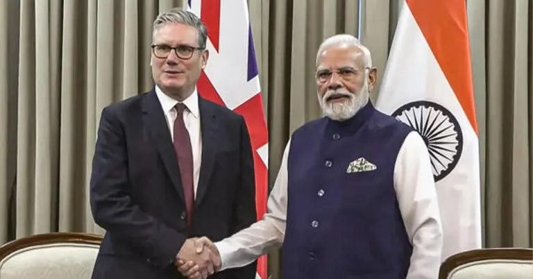 কিয়ার স্টারমার, নরেন্দ্র মোদি